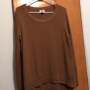 Waffle knit sweater